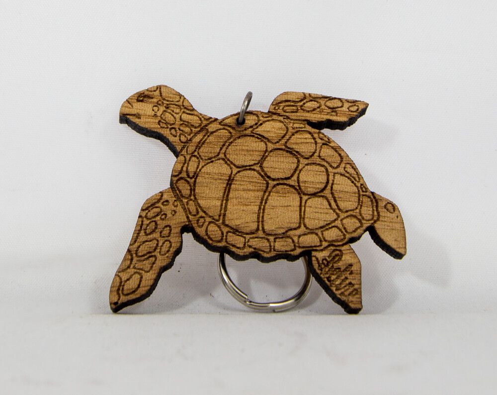 turtle, wooden, keychain, laser cut, decorative