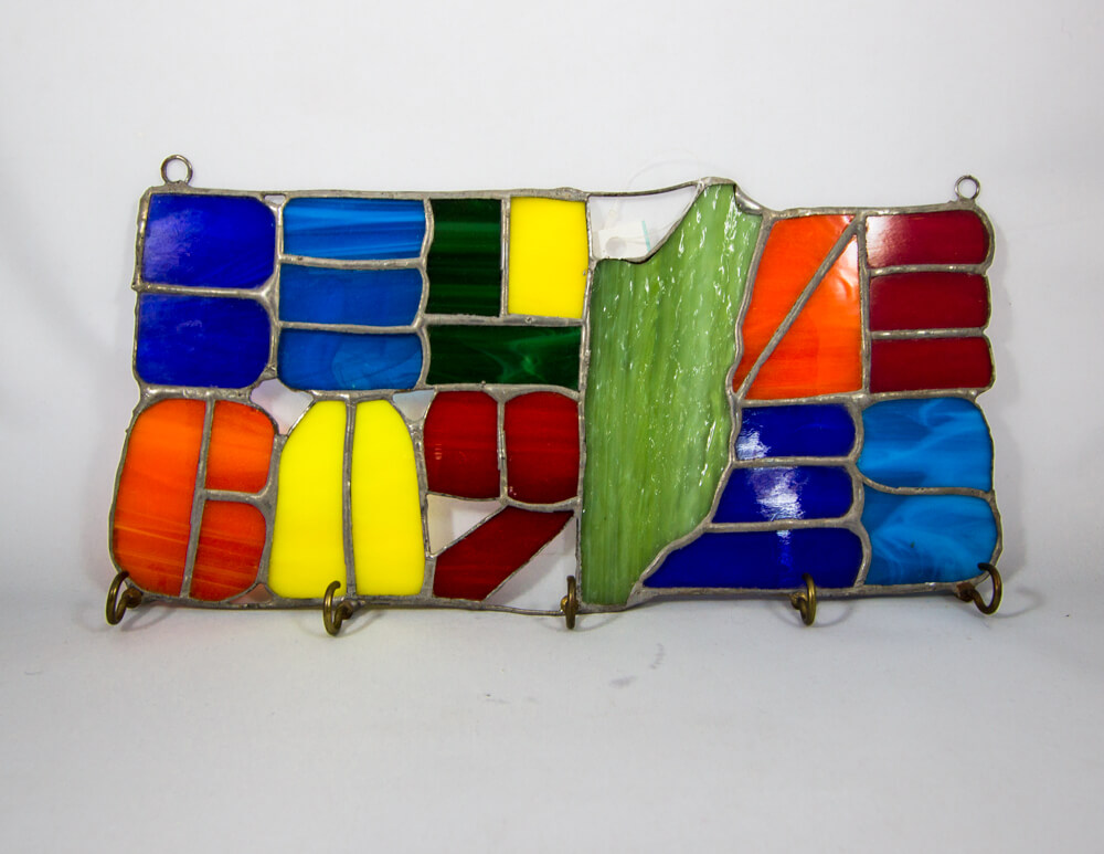 Belize Stained Glass Key Holder