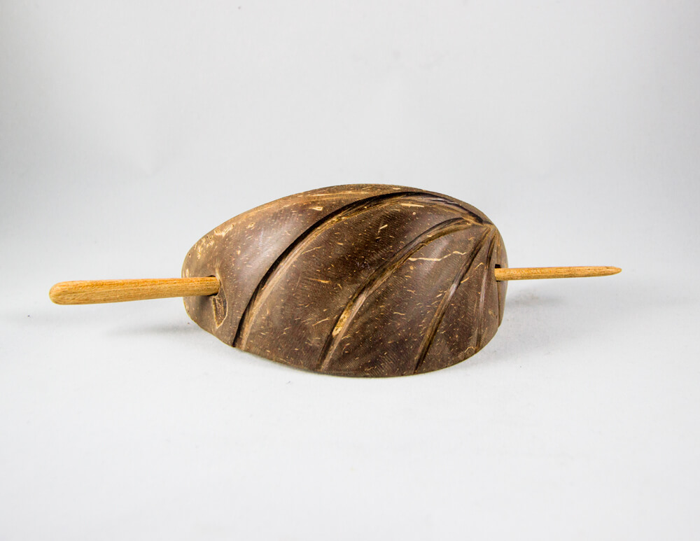 carved, wooden, hair piece, simple, multipurpose