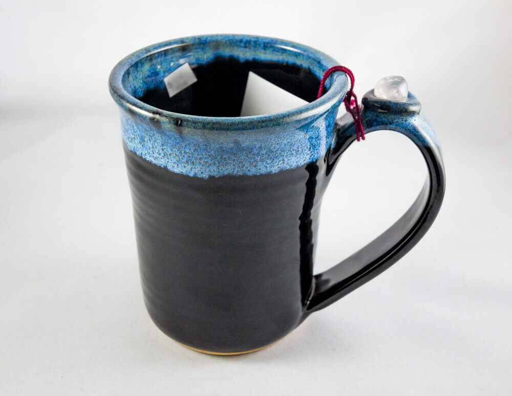 Ceramic, Mug, Handmade, Stone Accent, Simple