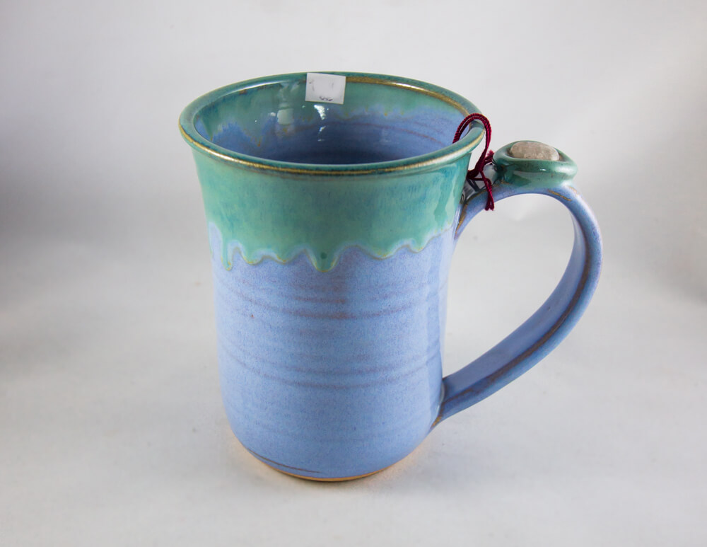 Handmade, Mug, Ceramic, Stone Accent, Blend Design