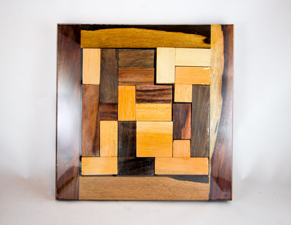 Mixed Wood, Handmade, Hand Carved, Puzzle, Wooden Puzzle