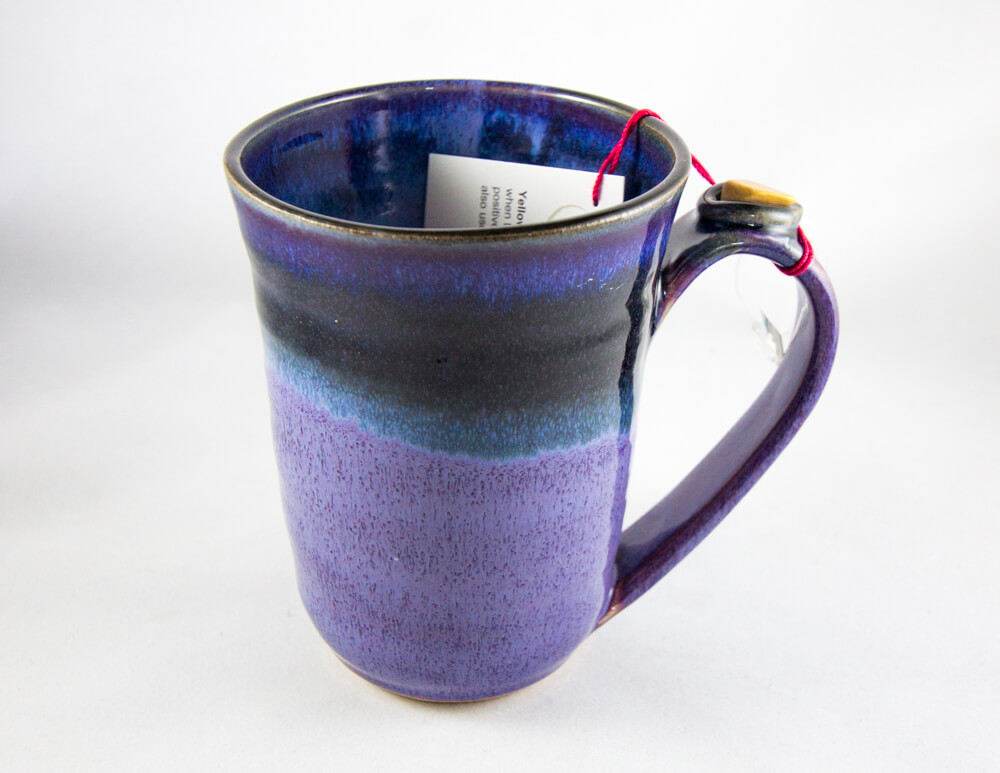 Ceramic, Mug, Handmade, Stone Accent, Simple