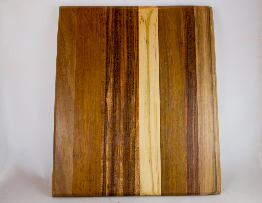Mahogany, Mixed Wood, Cutting Board, Rectangular, Dark Wood, Light Wood
